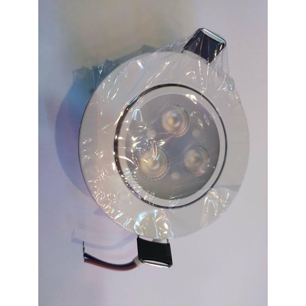 Lampu LED Downlight Panel 3W 3 Mata