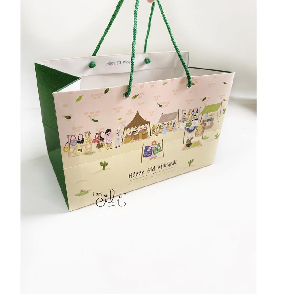 

0RM (PPRBAG EIDMARKET) paperbag len idulfitri eid ramadan 27x14.5x17