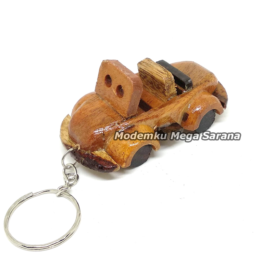 Gantungan Kunci Kayu Unik Jogja - Banyak Pilihan-Mobil VW Terbuka