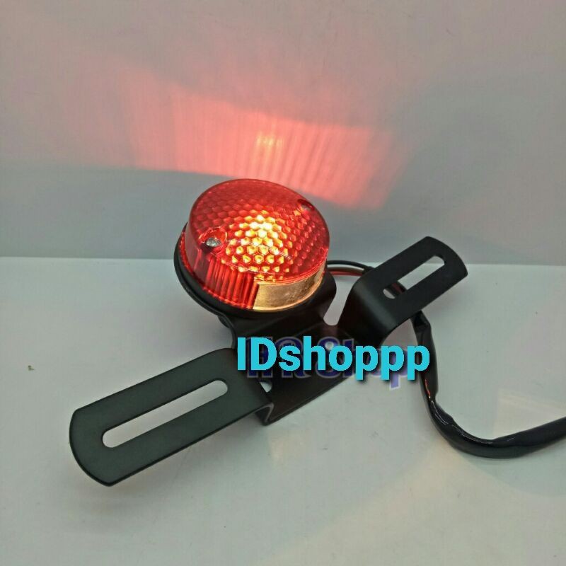 Lampu Stop Bulat Besi Tralis Japstyle - Lampu Stop Clasic Besi Tralis Grill Universal Motor Custom