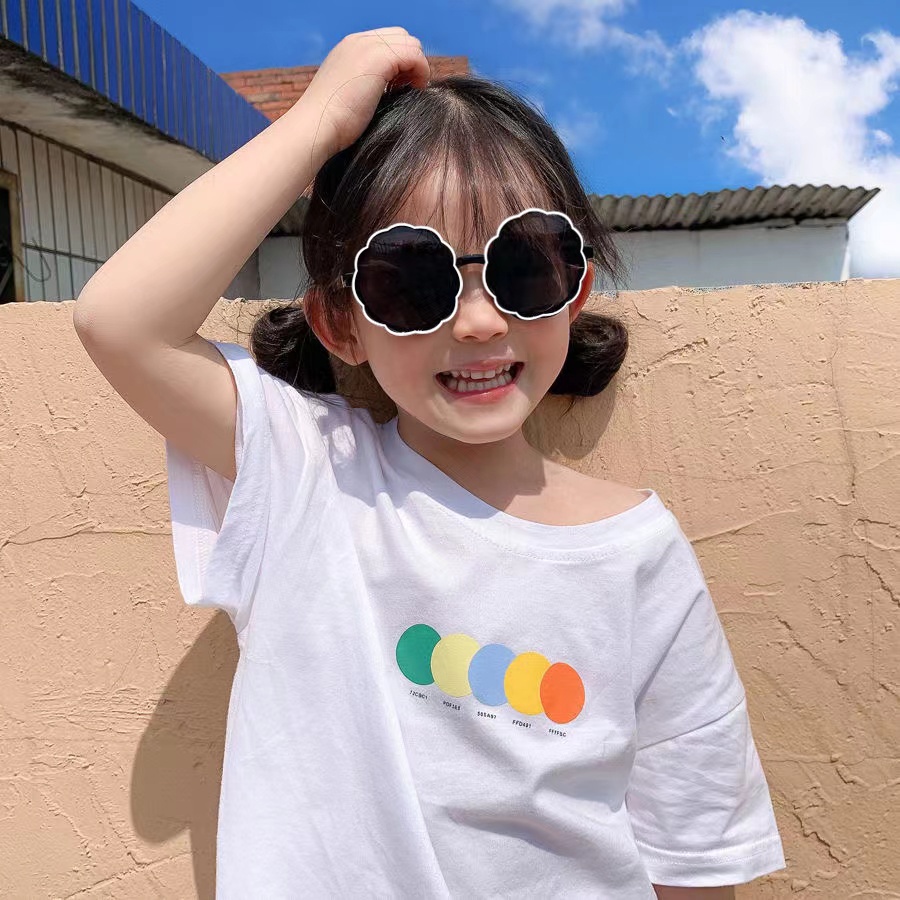 Kacamata Hitam Anak Bulat New Trend Fashion Korean Import - Kacamata Bulat Anak Kekinian