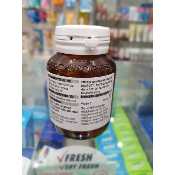 Blackmores Vitamin C 500 Isi 60 Tablet / Kesehatan Tubuh / Vitamin Daya Tahan Tubuh / Suplemen Makanan