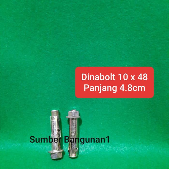 Dinabolt 10 x 48 Baut dinabolt panjang 4.8cm