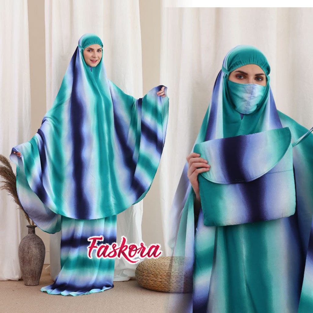 Mukena Super Jumbo XXXL Dewasa Pelangi / Mukena Big Size Jumbo Bahan Adem / Mukena Extra Super Jumbo