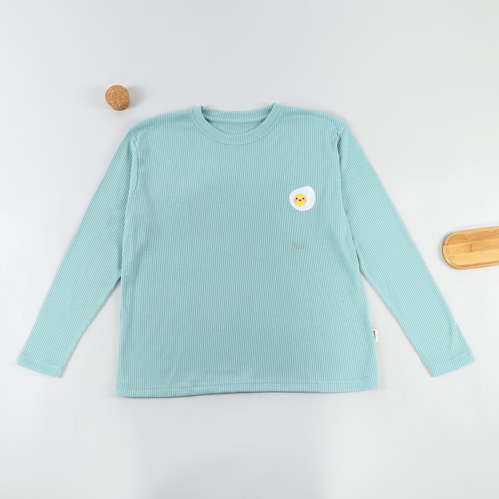 Mooi Sweater Rib Wanita Knit (MOM)-BLUE