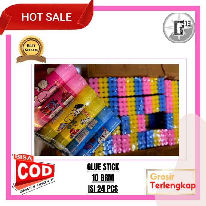

(BISA COD) LEM KERTAS GLUE STICK FANCY 10 grm / pack OBRAL Kode 1243