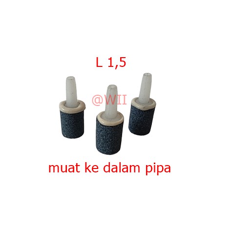 batu aerator mini 1.5 cm air stone gelembung udara aquarium aquascape