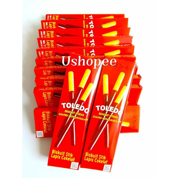 

Toledo biskuit stik lapis cokelat (isi 12 pcs)