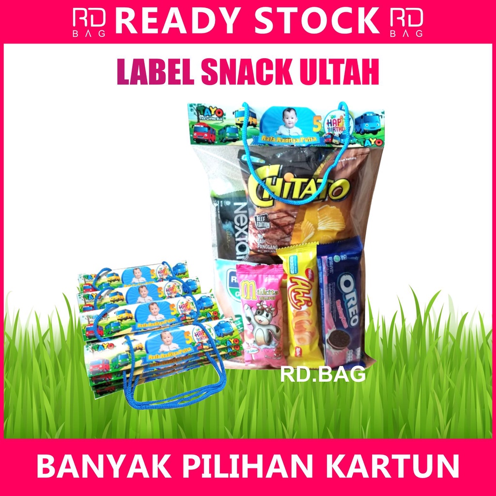 

Label Snack Ultah // Plastik Ultah // Label Snack Custom