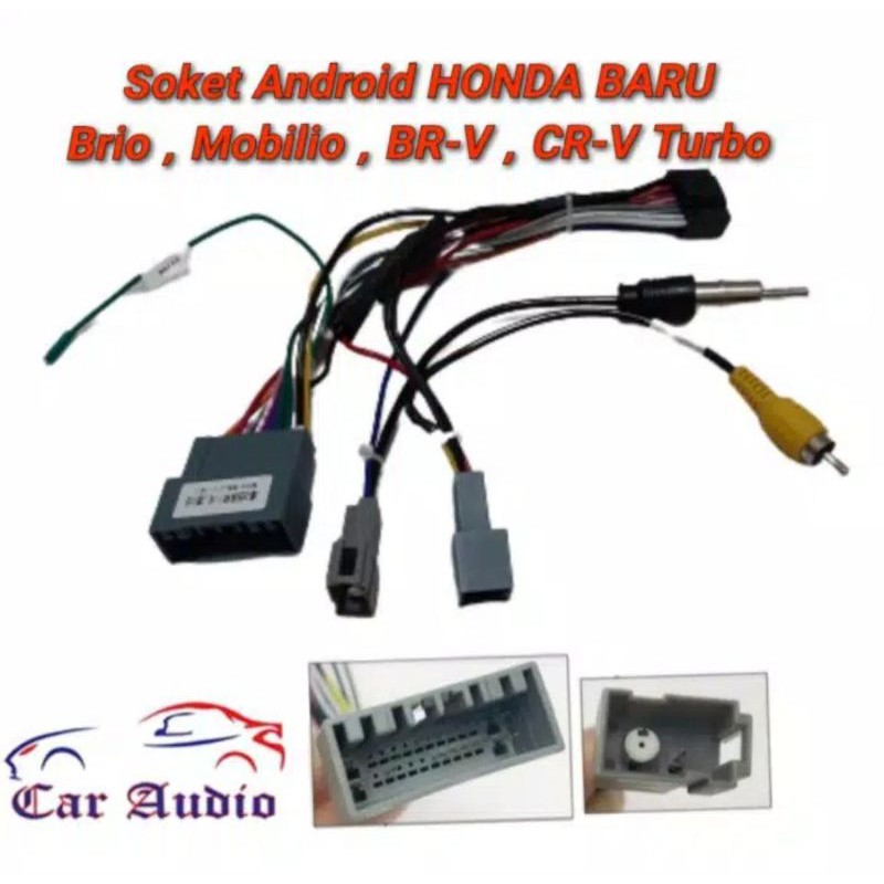 Kabel Soket PNP Head Unit Android HONDA BRIO MOBILIO BRV atau HONDA BARU