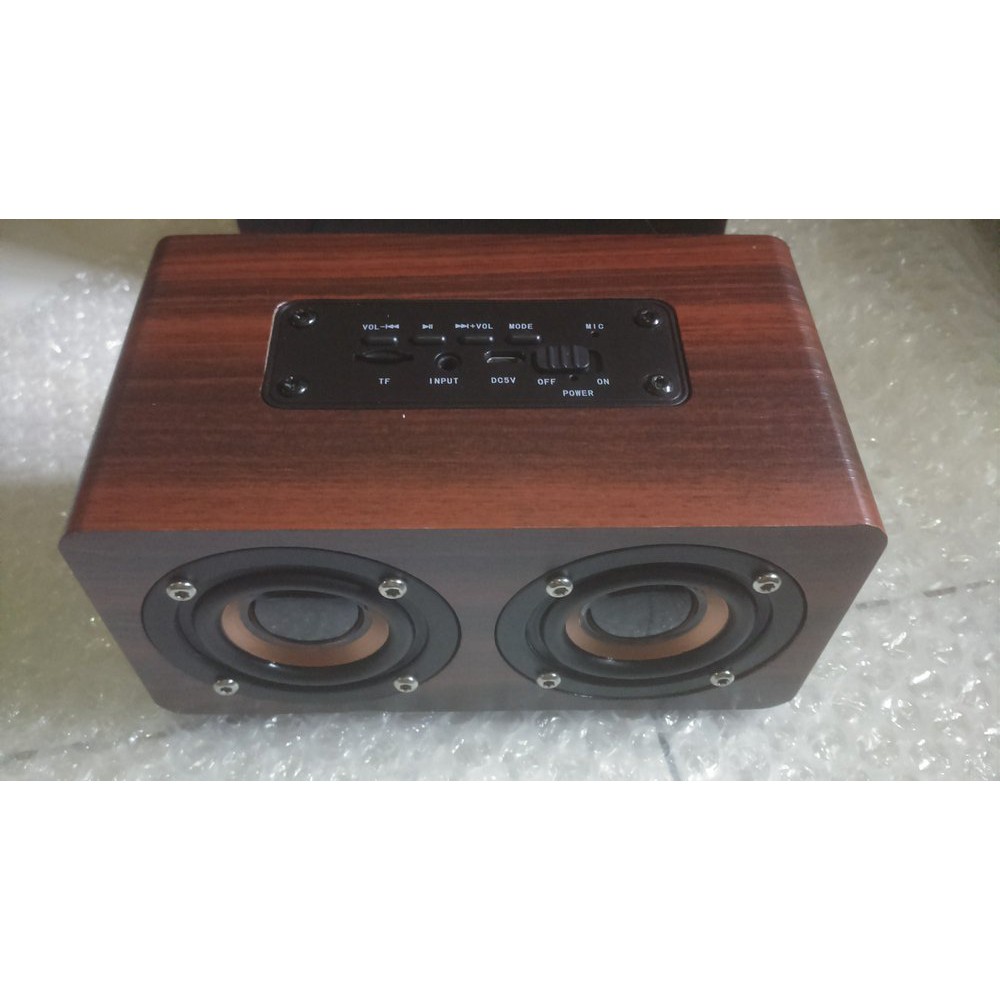 Portable Wireless Wooden Bluetooth Speaker Kayu Clasic Retro