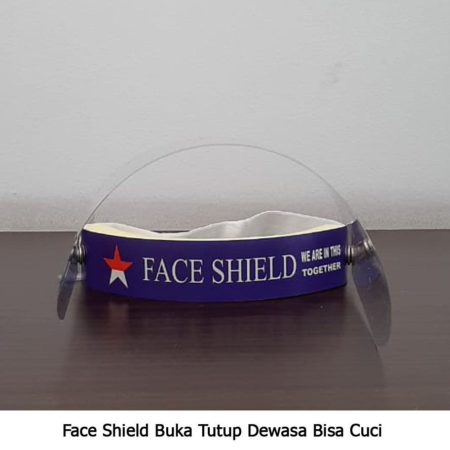 FACE SHIELD BUKA TUTUP DEWASA BISA DICUCI