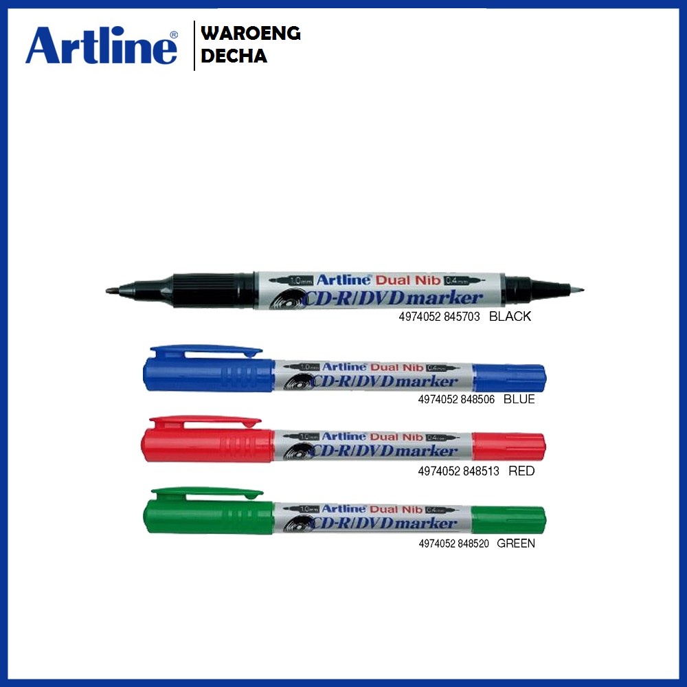 

Spidol Permanen Artline CD-R Twin Marker EK-841T EK-841T