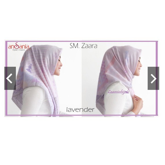 Jilbab Kerudung Segi Empat Saudia Motif Ansania