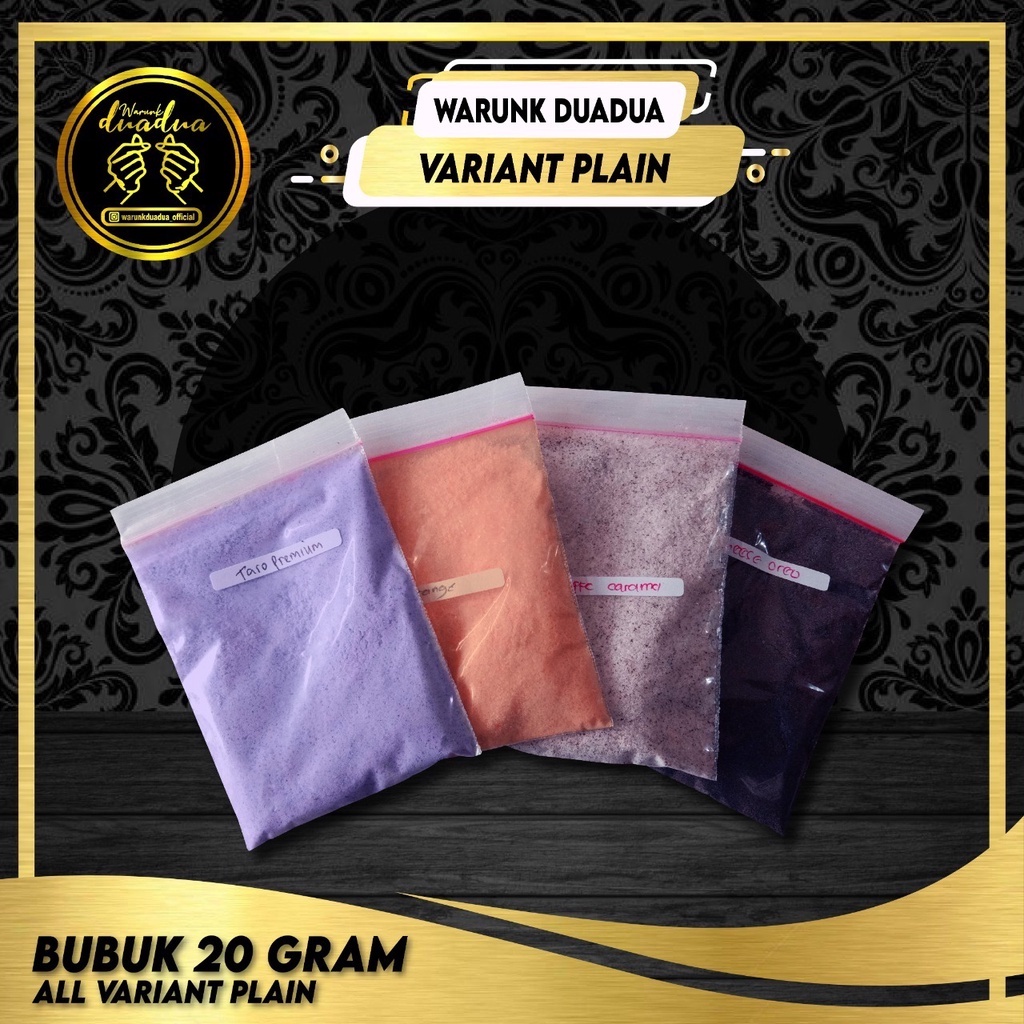 Jual Bubuk Plain Gr Bubuk Plain Kemasan Gr Powder Minuman All Variant Rasa Shopee