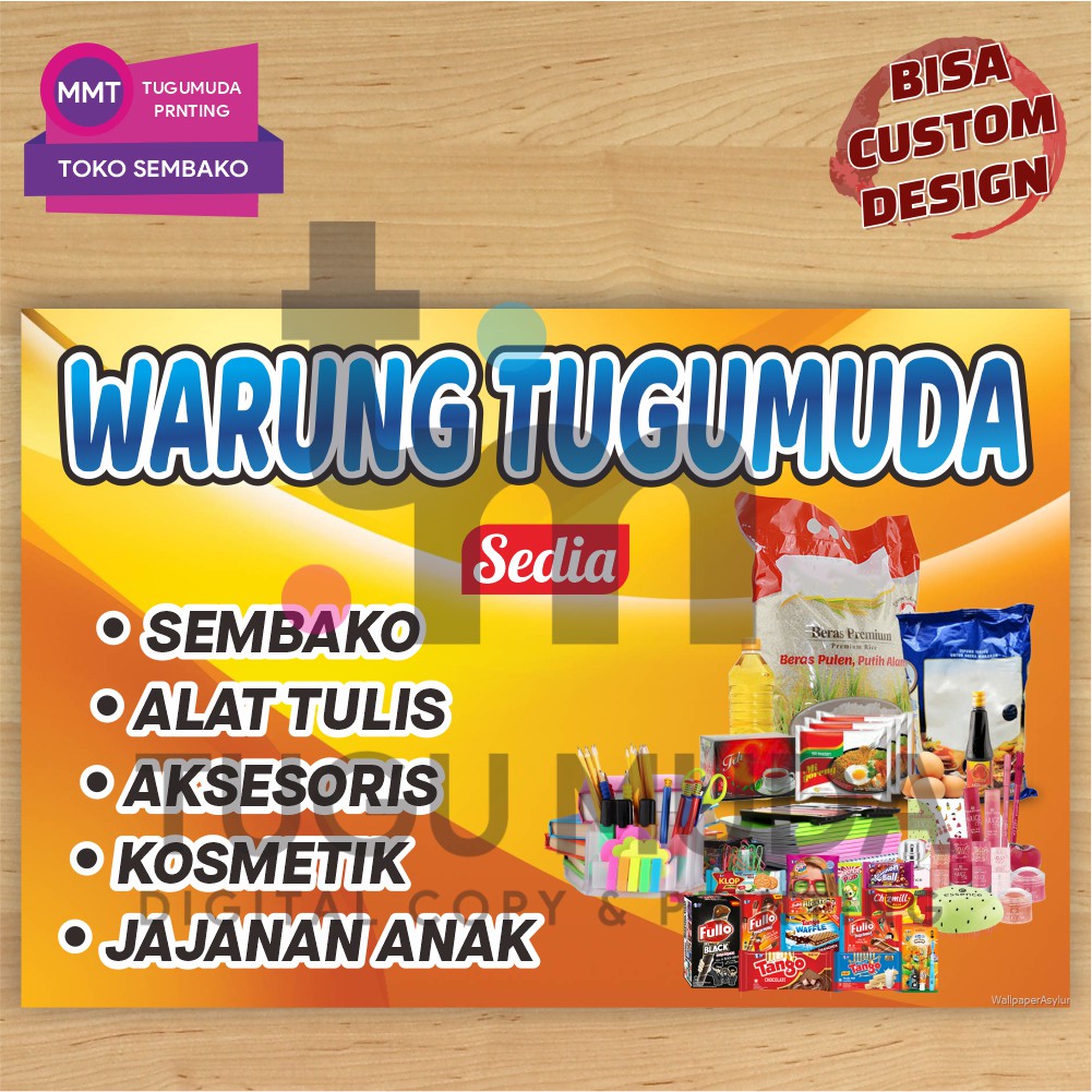 Jual Cetak Spanduk Banner Mmt Warung Sembako Jajanan Jual Minyak