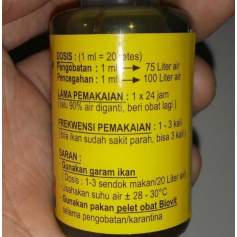 LUKASTOP/Obat luka ikan kemasan 30ml