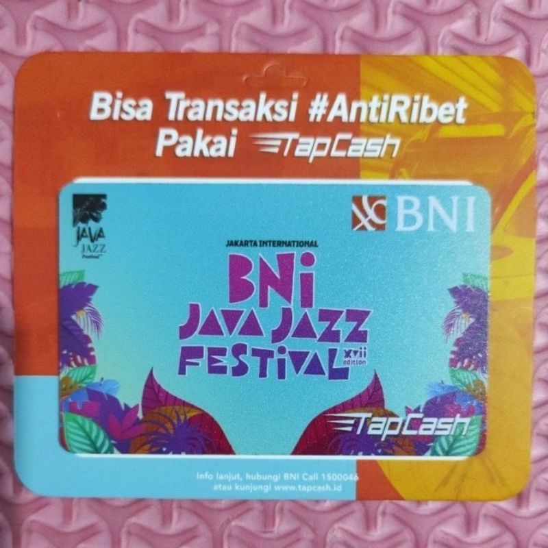 NEW!!! BNI Tapcash JAVA JAZZ 2022 ORI Like eMONEY eTOLL Flazz or Brizzi