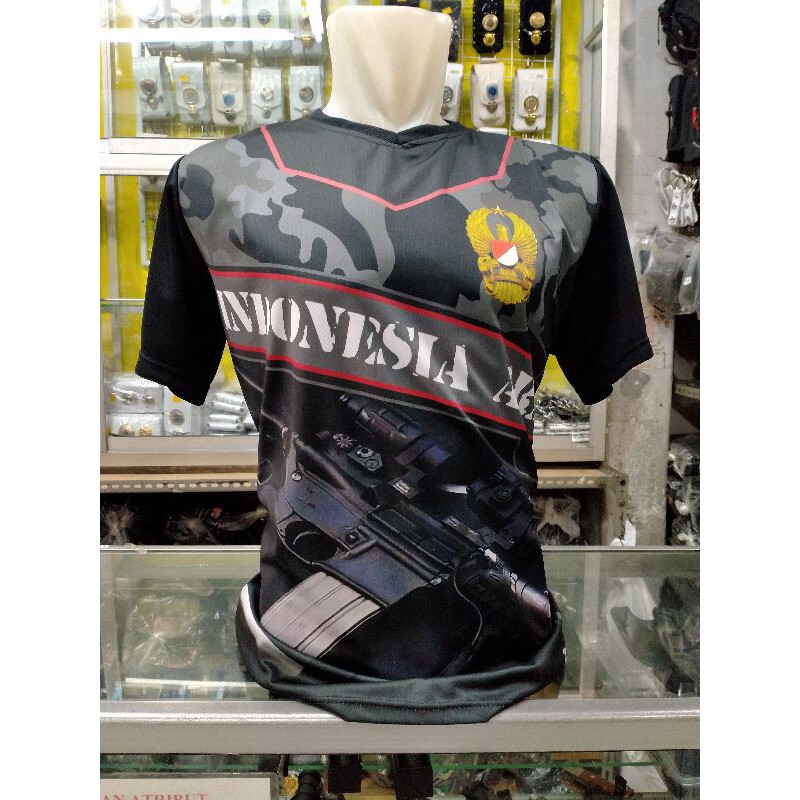 Kaos Jersey Indonesia Army Digital Printing