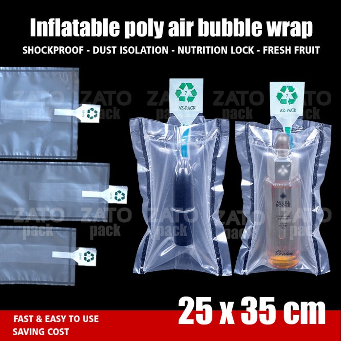 Best SellER 25x35 CM - Product Double Layer Air Bubble Wrap Inflatable Pouch Bag