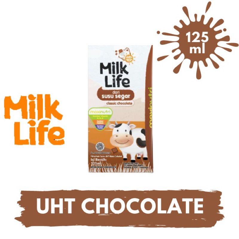 Susu UHT Milk Life 125 ml