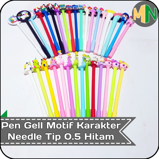 

Pulpen Gell Motif Karakter Needle Tip 0.5 Hitam