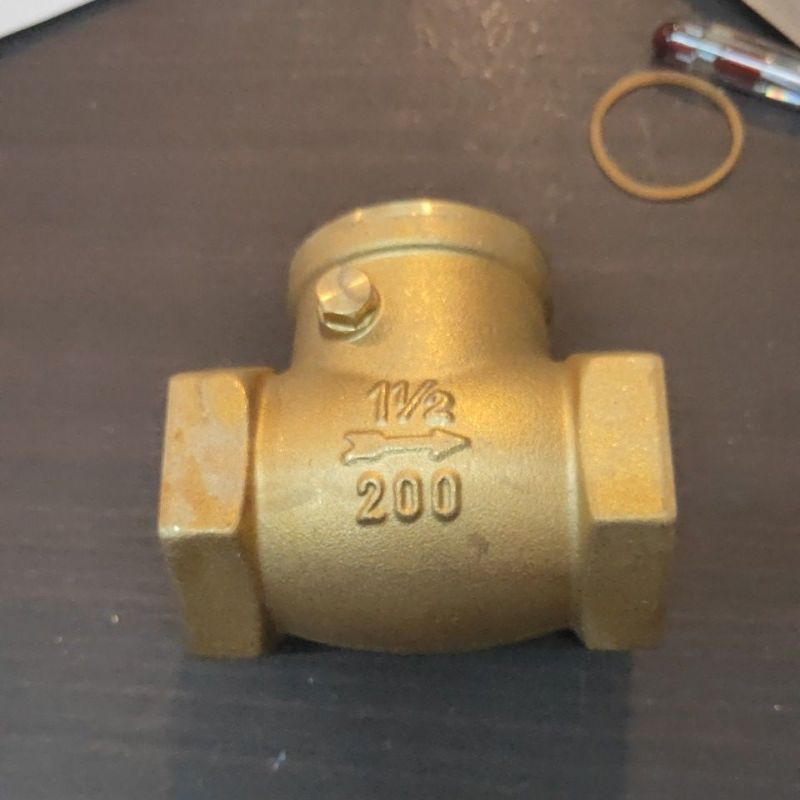 CHECK VALVE BRASS MERK HQ 1.5 INCH