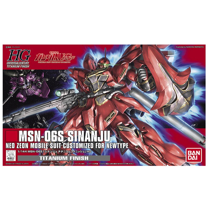 Gundam HGUC MSN-06S Sinanju Titanium 55735/69483 / Koleksi / Figure / Mainan / Pajangan