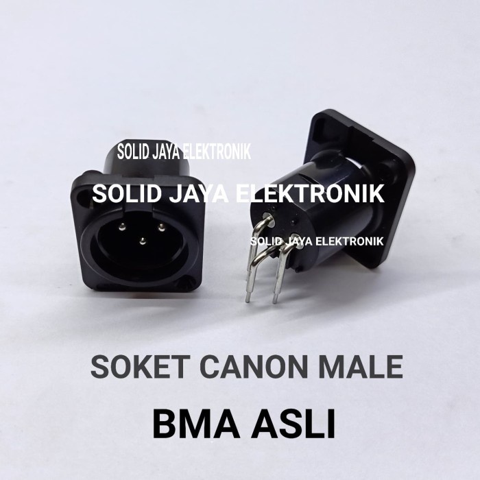 SOKET CANON BMA MALE SOCKET CANON XLR COWO BMA 3 PIN KONEKTOR BMA ASLI