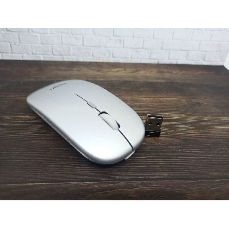 Mouse PC Slim Wireless 2.4G dicas charger ulang Rechargeable 1600 DPI Taffware HS-09 High End jnp