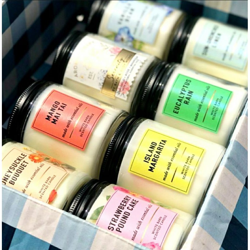 BATH &amp; BODY WORKS BBW MEDIUM CANDLE SINGLE 1-WICK SCENTED CANDLE 198 G LILIN WANGI 1 SUMBU PENGHARUM RUANGAN MIX