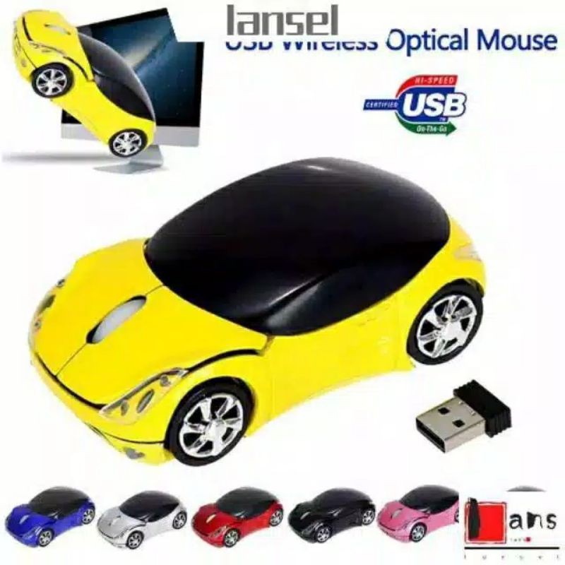 Mouse Wireless Optical 2.4 GHZ Receiver USB