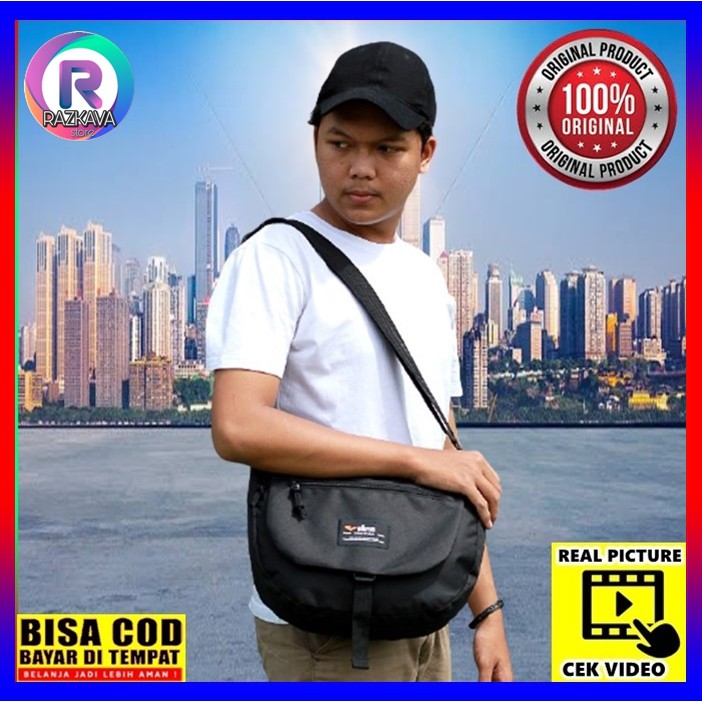Tas Samping Wanita Pria Salempang Slempang Selendang Sandang Sekolah Kuliah Kerja Cowok Cewek Cowo C