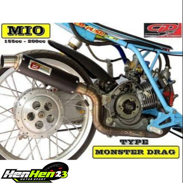 KNALPOT CLD Racing YAMAHA MIO NOUVO MONSTER DRAG 150CC 200CC 250CC