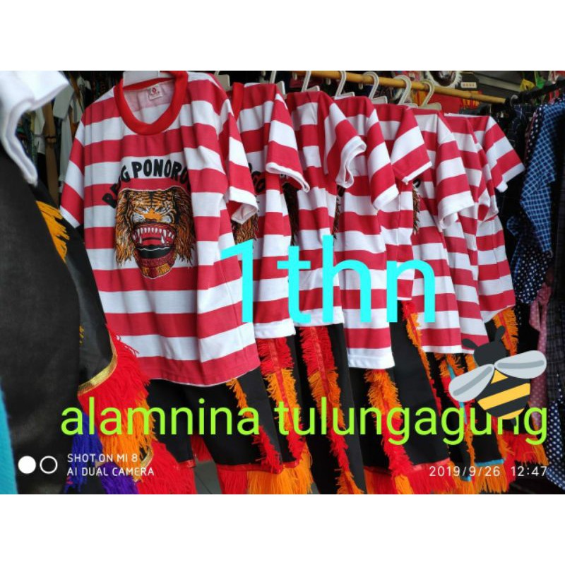 setelan kaos reog Ponorogo