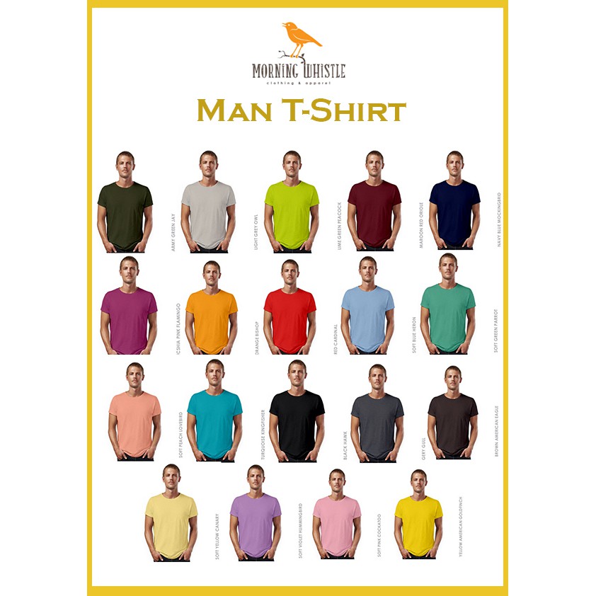 BAJU CASUAL FORMAL  - Morning Whistle Crew and V Neck - Soft Yellow