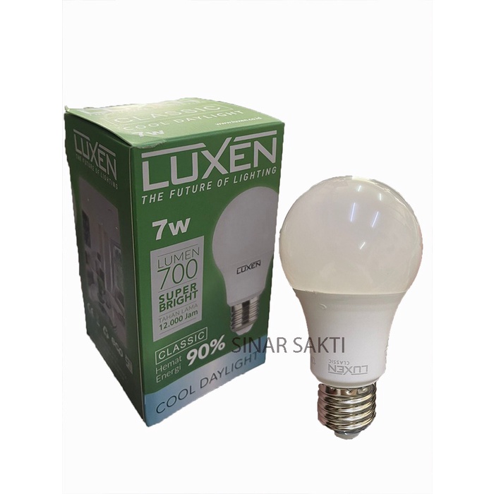 Luxen Lampu Led Bulb 7w Classic Lampu Bohlam 7 Watt 7Watt 7 W