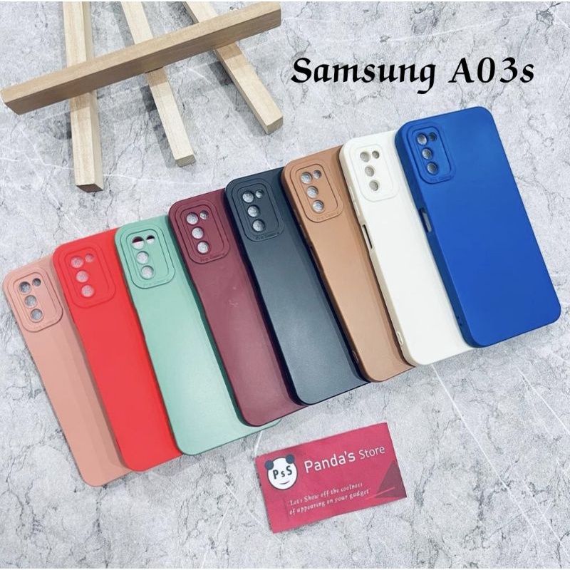 Softcase Pro Camera Samsung A03s Candy Case Full Color 3D Silikon TPU