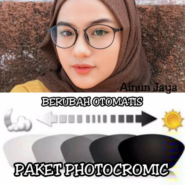 PAKET FRAME + LENSA PHOTOCROMIC | KACAMATA WANITA TREND | KACAMATA  MINUS . Termurah