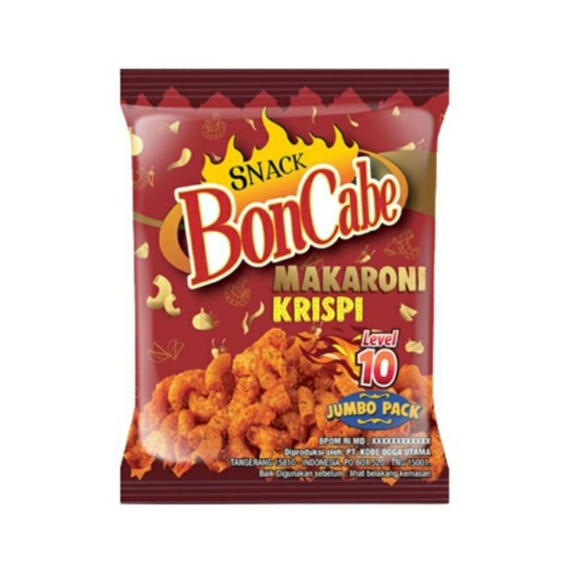 

KOBE BON CABE MAKARONI SNACK 150GR LEVEL 10