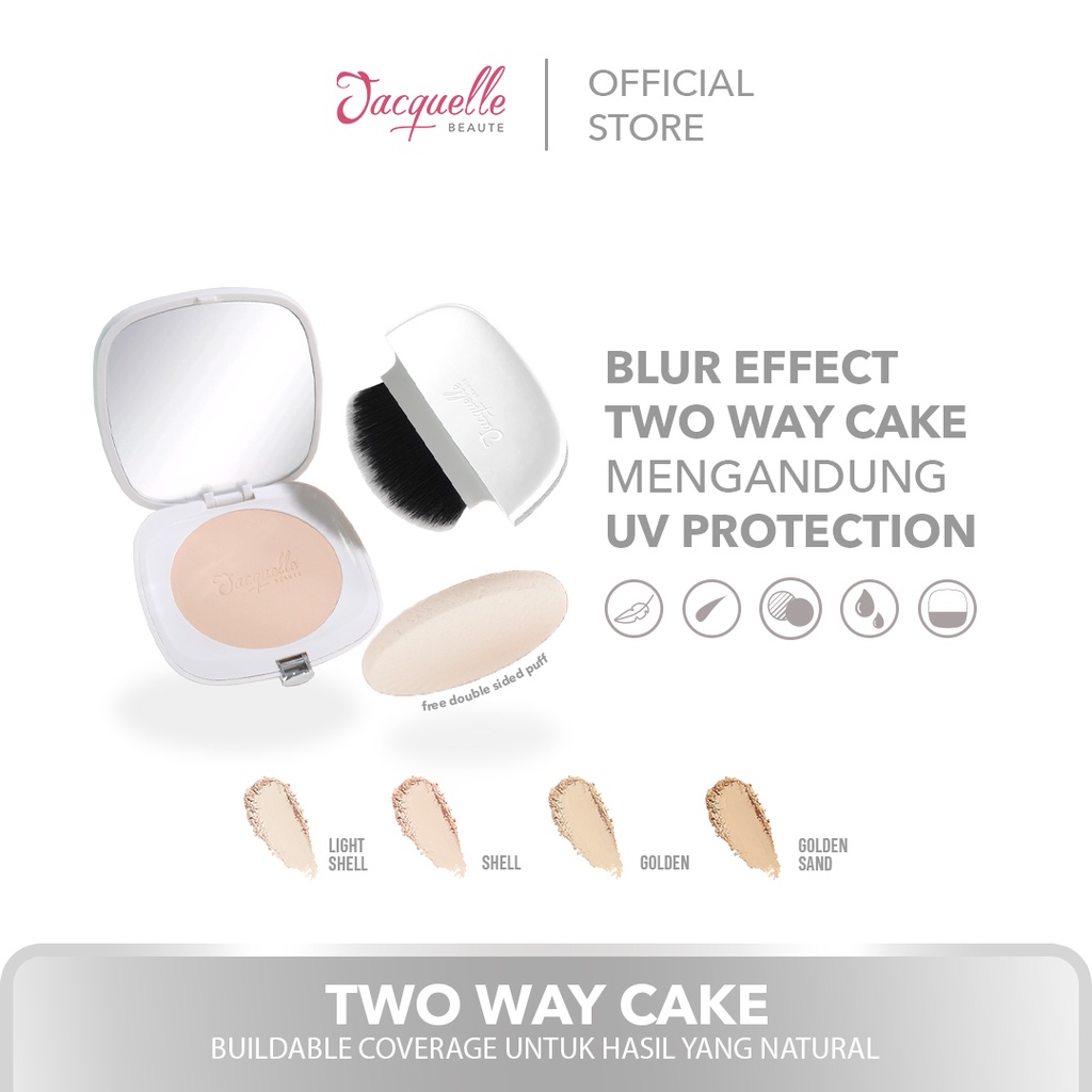 Jacquelle Blur Effect Two Way Cake (TWC) with Skincare Benefit Jacquele Jac quelle quele