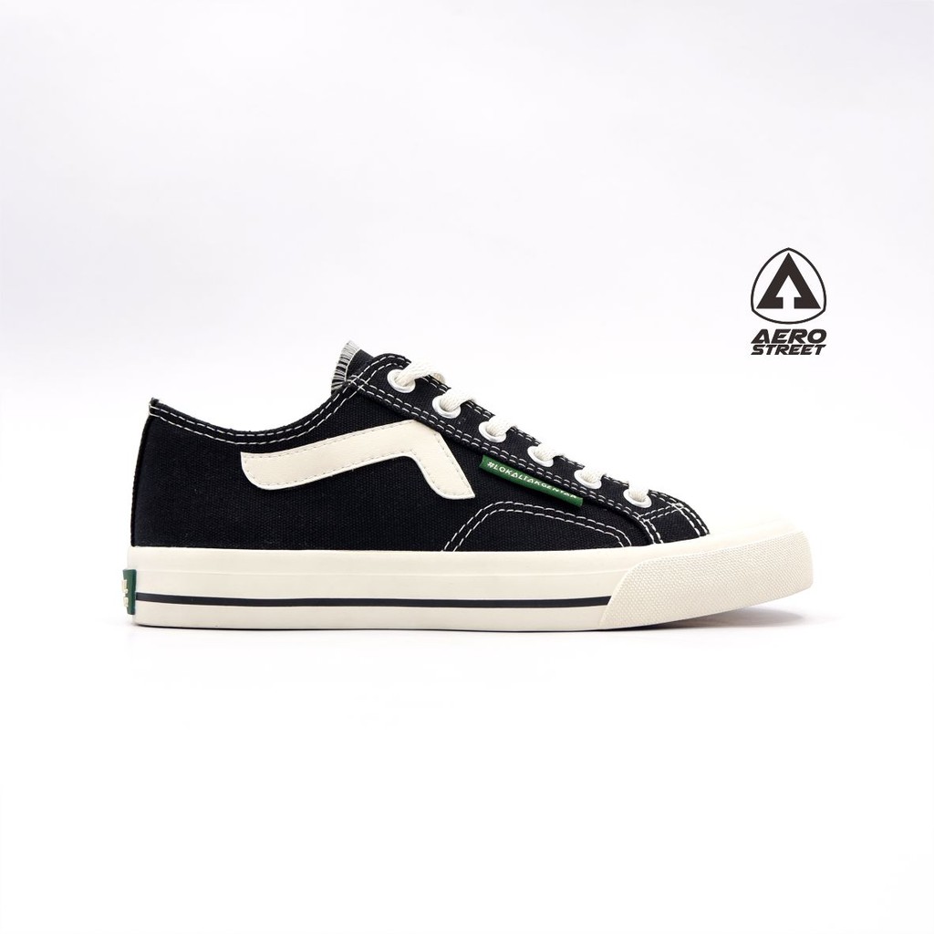 Aerostreet 37-44 Jhosse Low Hitam - Sepatu Sneakers Casual Sekolah Pria Wanita Aero Street-5