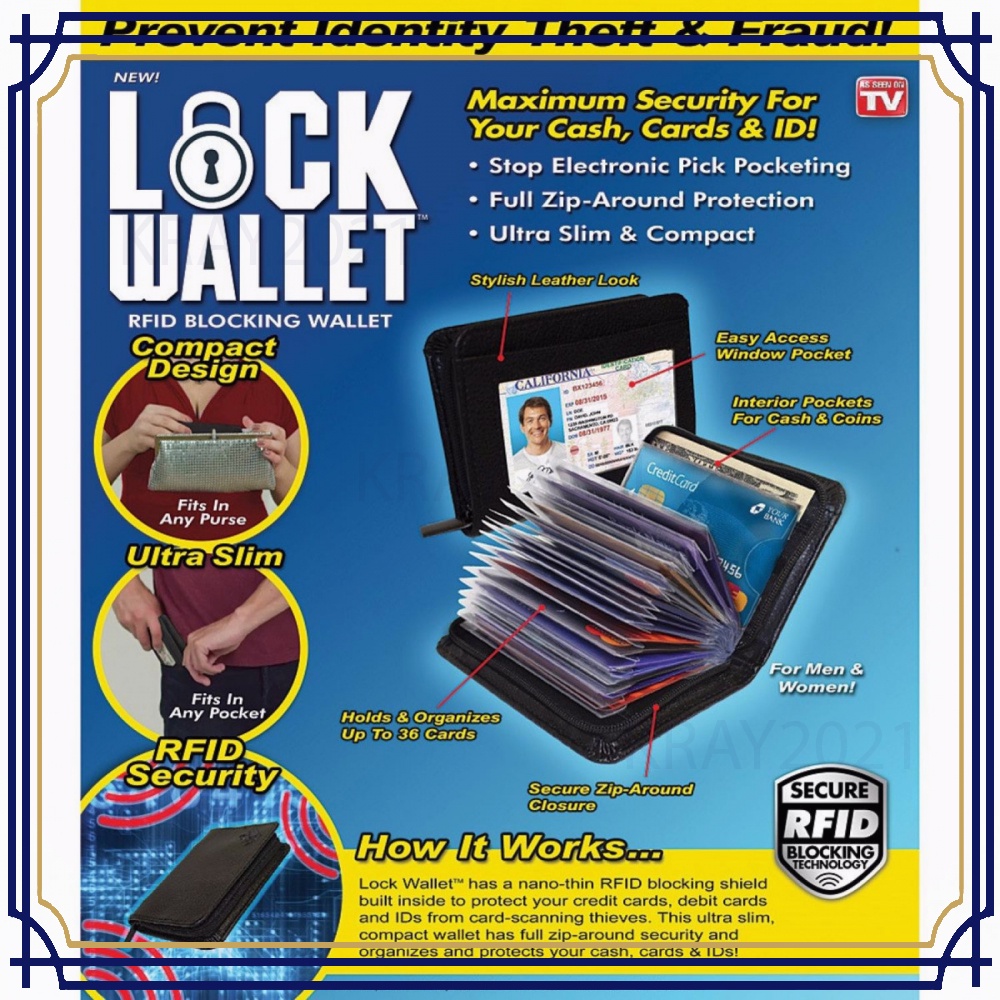 Dompet Kartu Kredit Secure RFID Blocking - 789522