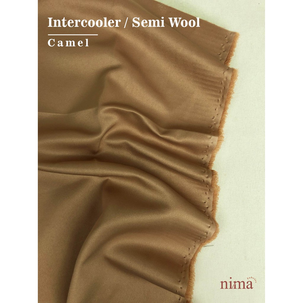 1/2 meter Kain SEMI WOOL Intercooler bahan Jas / celana / seragam dinas (lebar 1,5m)