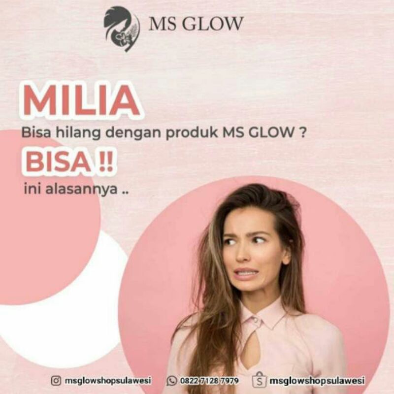MS GLOW Paket Wajah Hempas Milia //Paket Menghilangkan Milia pada wajah ORIGINAL-2