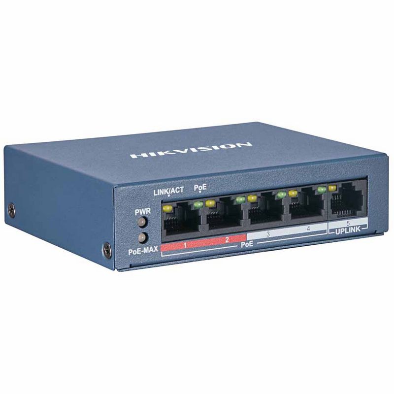 HIKVISION Switch Hub POE DS-3E0105P-E/M 4 port PoE 100Mbps Switch with 4-Port PoE