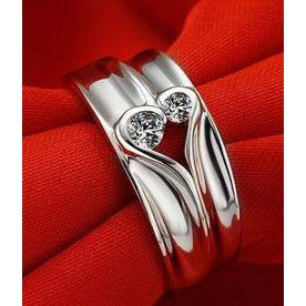 Cincin Kawin Cincin Silver Polos Cincin Silver 925 Cincin Perak Murni Cincin Couple Cincin RJ005 Pas