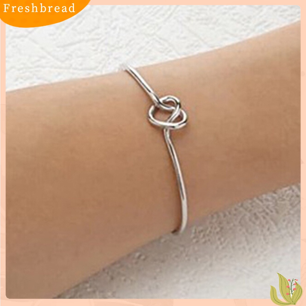 [TERLARIS]Women Fashion Elegant Simple Style Jewelry Knot Adjustable Open Bracelet Bangle