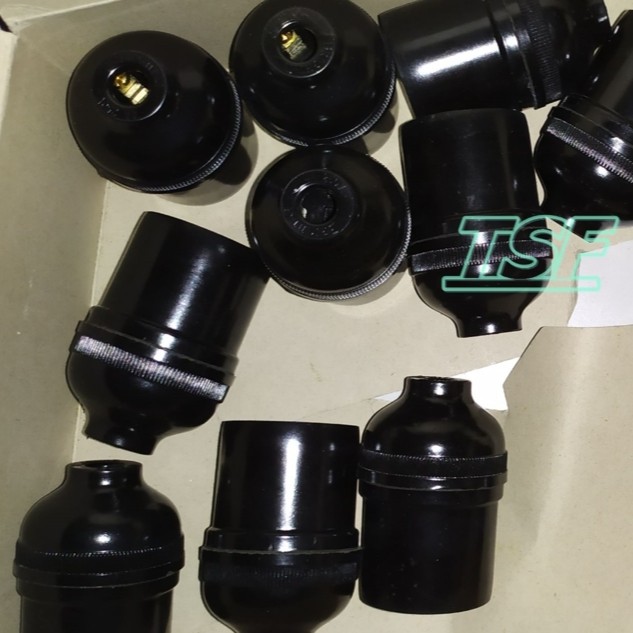 Fitting Gantung / Fitting Lampu Hitam Bright-G BG-608 4 Amp 250V