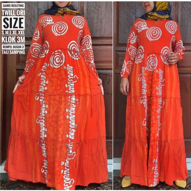 GAMIS TWILL ORI BANYAK MOTIF CANTIK | TWILL ORI REMPEL SUSUN CANDA | TALI BELAKANG